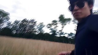 Jon Arteen Ambles with Backside Plug Outdoors
