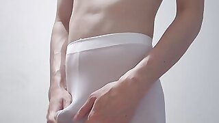 Skinny Twunk Having Joy in Ballet Tights