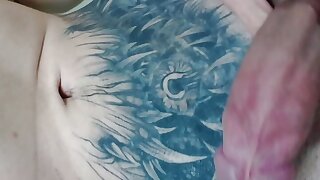 Tattooed Young Fellow Masturbates Until He Ejaculates