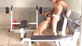 red-hot dude fucky-fucky in gym