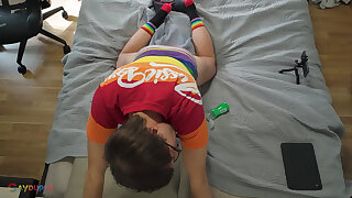 Humping a Fucky-fucky Doll in Sumptuous Pride Briefs!