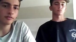 Italian adorable mates display their super-hot backsides lollipops on web cam