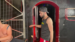 Twink ravaged moist by Stepdaddy in backroom