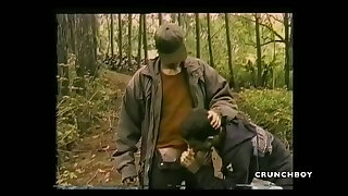 Mega-slut lad poked by Stepdaddy in exhib cruising woods