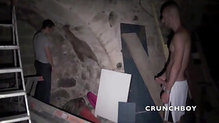 Adam plowed by Enzo in discret basement