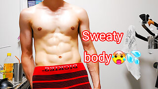 Photographing a sweaty figure !! I am Hukkinkun !!