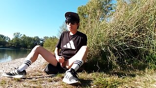Caught Wanking I Stop My Masturbation Session Outdoor But I Still Crave To Spunk Cause Im A Horny Boy